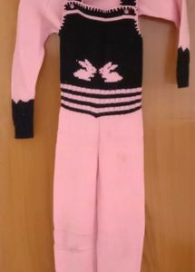woolen knitted jumpsuit for girls