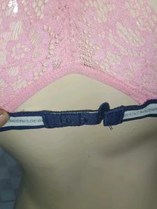 (200)Pink Lace Bralette