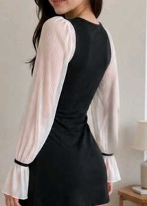 Midnight Muse Puff Sleeve Dress ✨