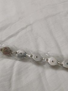 Elegant Silver Stone Bracelet