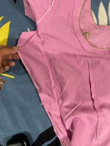 baby pink organza suit new