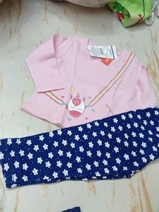 3-4 year Cute Unicorn Pink Top &amp; Star Leggings Set