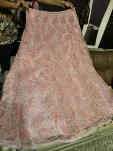 Elegant Pink Lehenga Skirt