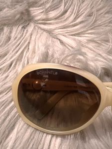Chanel dupe-Chic Cream &amp; Brown Gradient Sunglasses