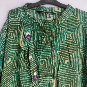Designer green kurta