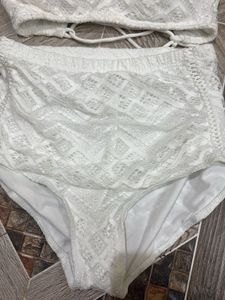 White Lace Bikini Set