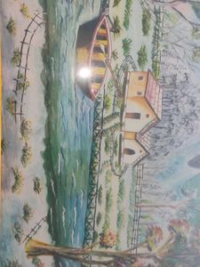 Framed Landscape Painting