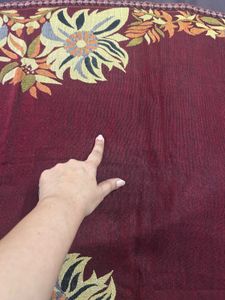 Floral Maroon Shawl for light winters