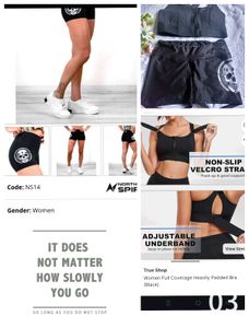Athletic Set: Sports Bra & Skull Print Shorts