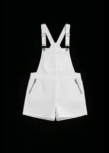 White Denim Overalls - Trendy &amp; Chic