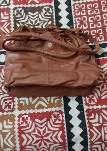 Brown Leather Shoulder Bag