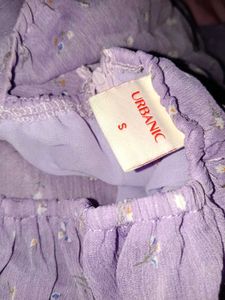 Lilac Floral Mini Dress