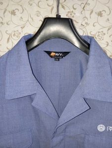 PAVV Men's Blue Work  jacket Shirt