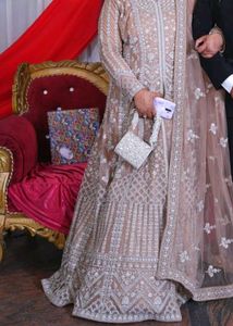 designer gown with dupatta