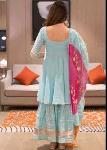Stunning Blue Kurta Set with Dupatta