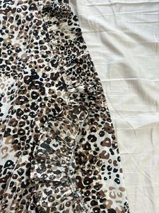 Stylish Leopard Print Wrap Skirt