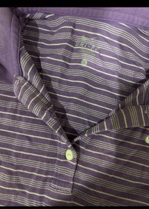 Nike Purple Striped Polo Shirt
