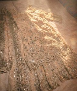 Very elegant mirror work Sharara Suit