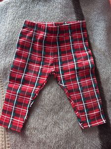 Red Plaid Baby Leggings