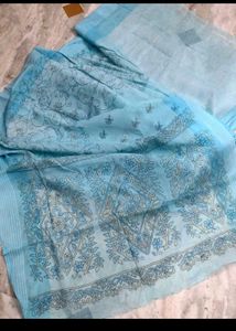 Beautiful cotton Embroidered Saree