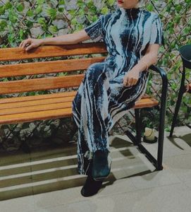 Abstract Wave Print Pant Set