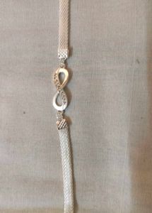 Silver Infinity Charm Bracelet