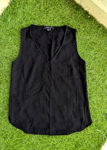 Trendy Black V Neck Party, Formal Top For Women