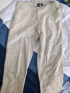 Men's Casual Linen Trouser Khaki