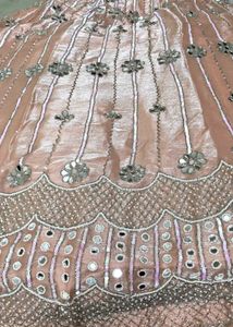 Embellished Peach Lehenga