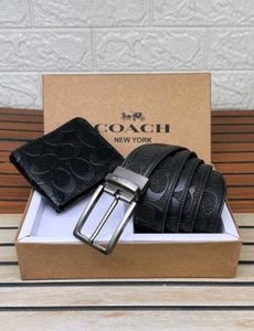 coach belt wallets set