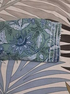 pure Cotton  a line kurta  n trouser  dupatta