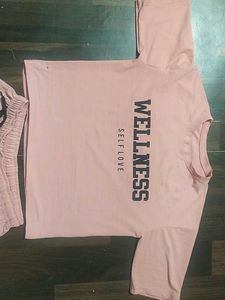 Cute Pink Wellness Co-ord Set