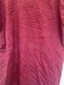 Maroon Elephant Print T-Shirt