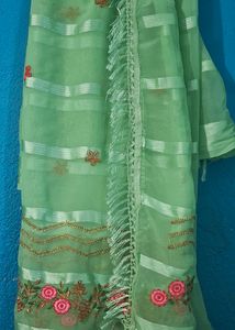 Chiffon New Embroidery work Saree