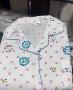 Cute Bear Print Pajama Set