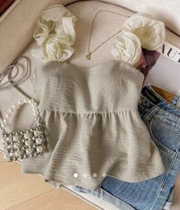 Chic Ruffle Sleeve Peplum Top