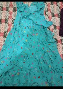 Chic Floral Print Midi Dress(fixed price)