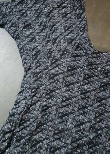 Stylish Black &amp; White Print Dress