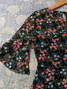 Floral Print Mini Dress