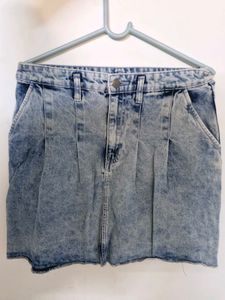 women's denim mini skirt