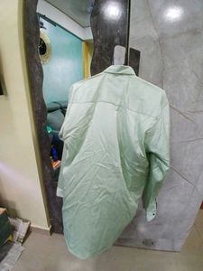 Light Green Button-Down Shirt