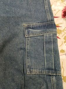 Stylish Blue Cargo Jeans