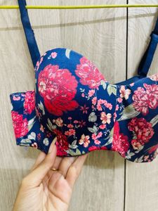Enamore Floral Print Bra