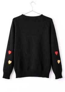 Cozy Heart Print Sweater