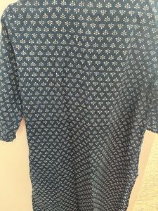 Blue Cotton Kurta For Women