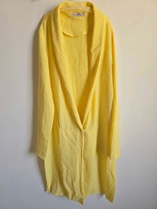 Pale Yellow Lightweight Longline Jacket