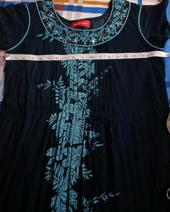 Beautiful Floral embroidery Print Kurta