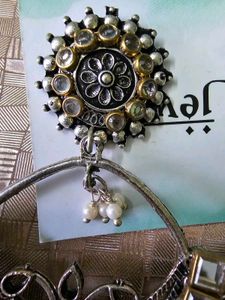 ✨ Beautiful Oxidised Statement earrings Set for Sa