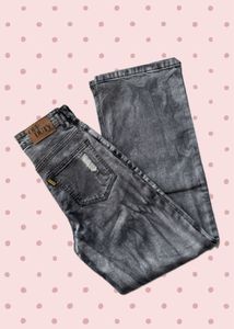 Grey ripped jeans