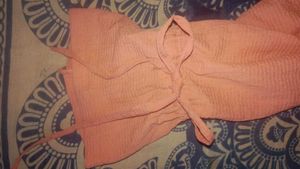 combo of 2 tops Coral Puff Sleeve Button-Up Blouse
